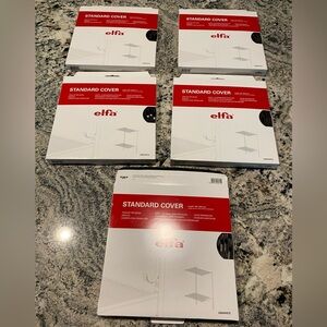 5 Elfa Container Store standard cover for closet systems Graphite